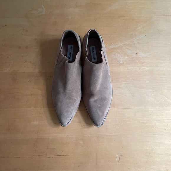 Steve Madden Cognac Suede Pointed Bootie - Picture 4 of 8